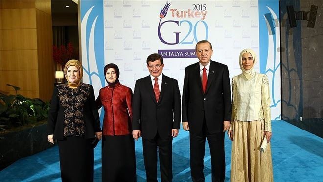 Başbakan Davutoğlu G20 Liderler Zirvesi´nde resepsiyon verdi