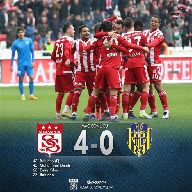 Demir Grup Sivasspor 4-0 Ankaragücü