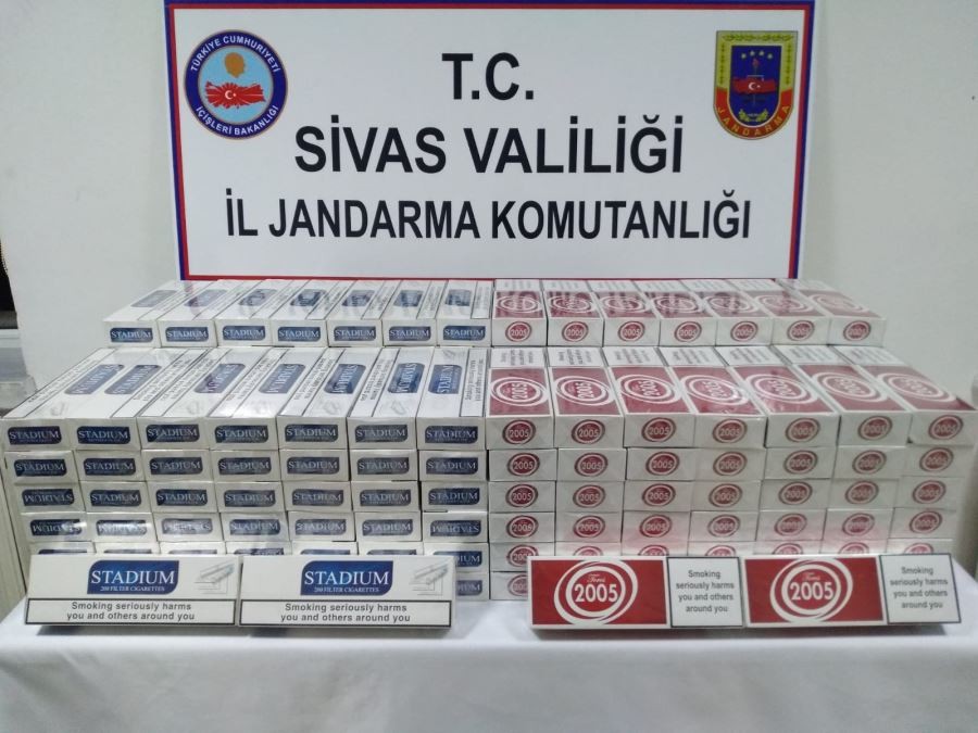  Sivas’ta 17 bin 670 paket kaçak sigara ele geçirildi
