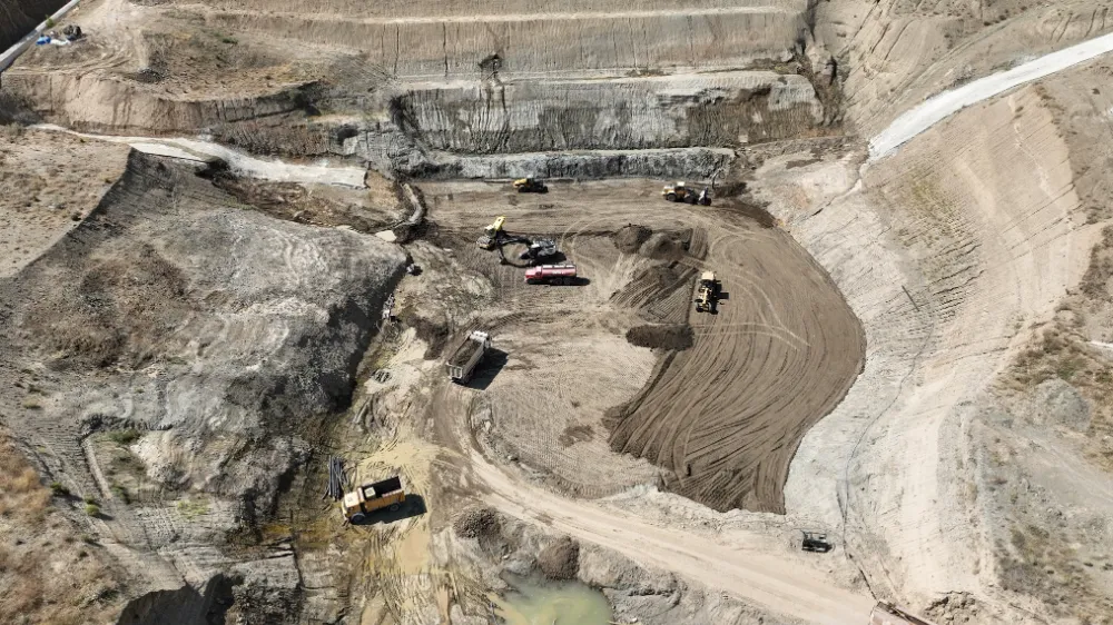 Baharözü Barajı’nda  çalışmalar tam gaz