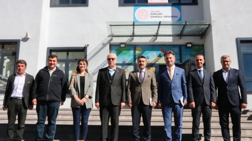 Millî Eğitim Müdürü Erdoğan ve İl Genel Meclis Başkanı Şarkışla’dan Kurtlapa Okulu’na Ziyaret