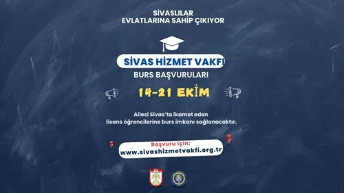 Sivas Hizmet Vakfı, 2025–2026 Eğitim Döneminde 620 Öğrenciye Burs Desteği Verecek