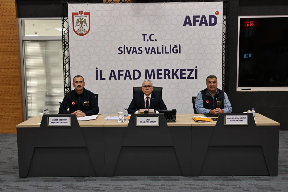 Sivas’ta Afet Riskine Karşı Kararlılık: Vali Şimşek Başkanlığında İRAP Toplantısı 