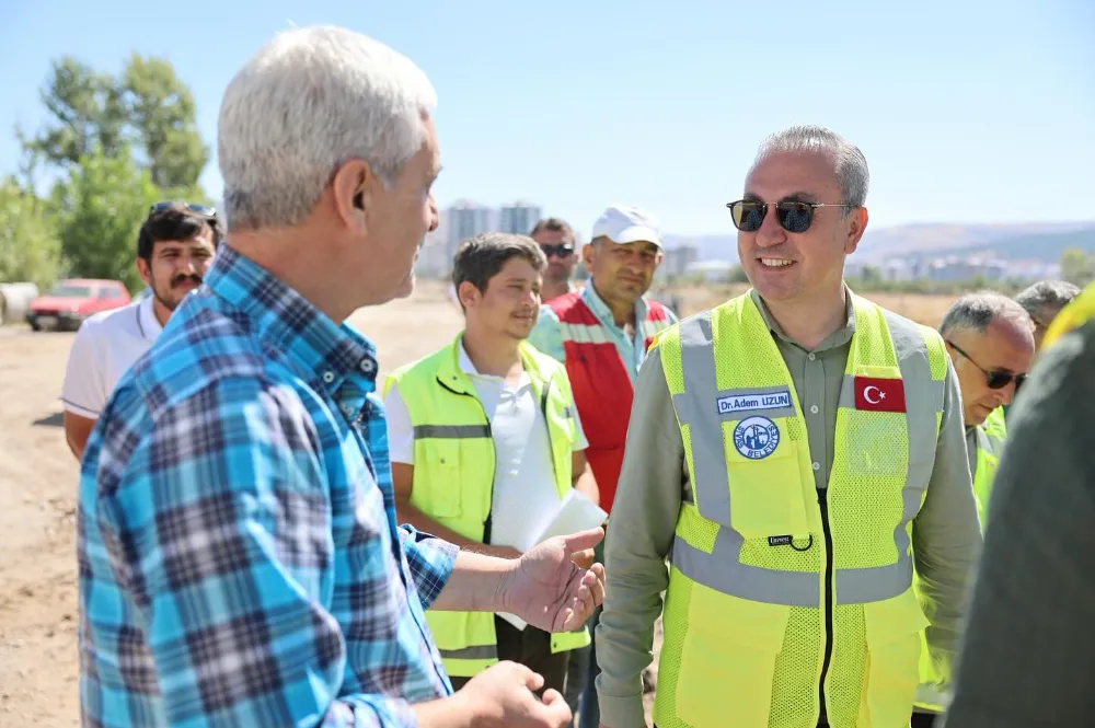 Başkan Adem Uzun, Saha Çalışmalarını Yerinde İnceledi