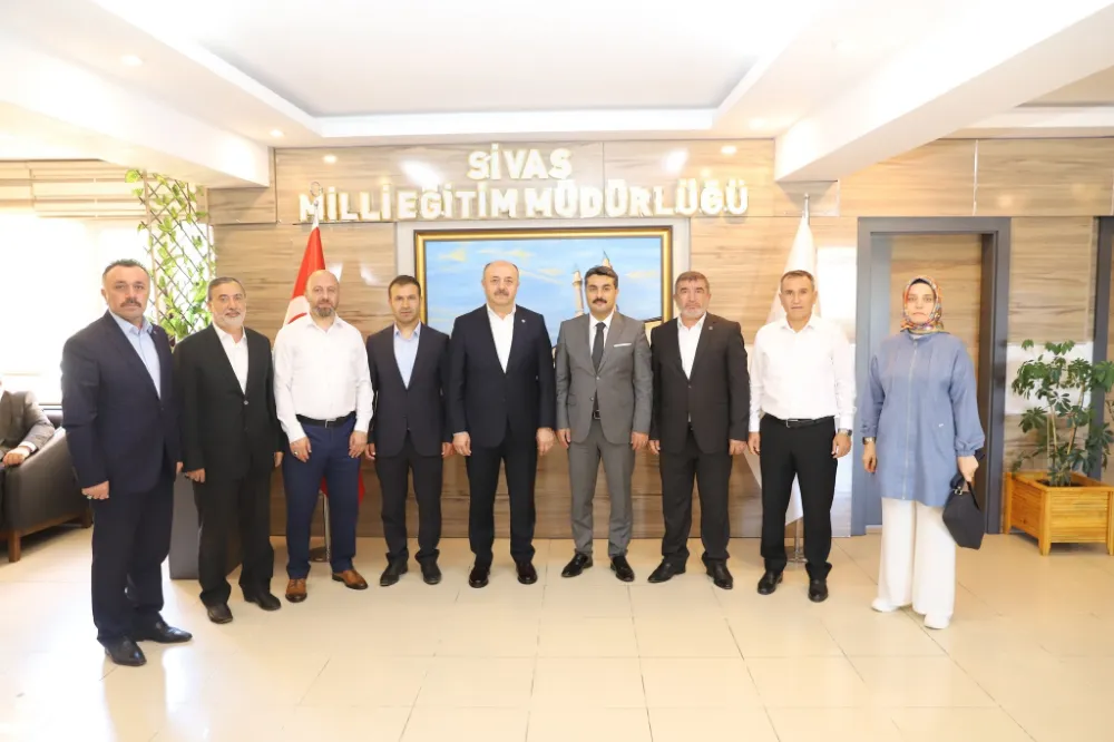 Eğitim Bir-Sen Genel Sekreteri Talat Yavuz’dan Sivas Millî Eğitim Müdürlüğü’ne Ziyaret