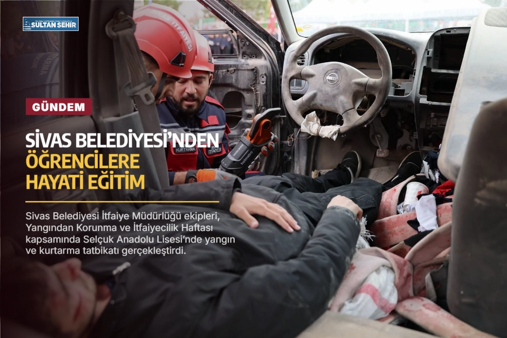 Sivas Belediyesi’nden öğrencilere hayati eğitim