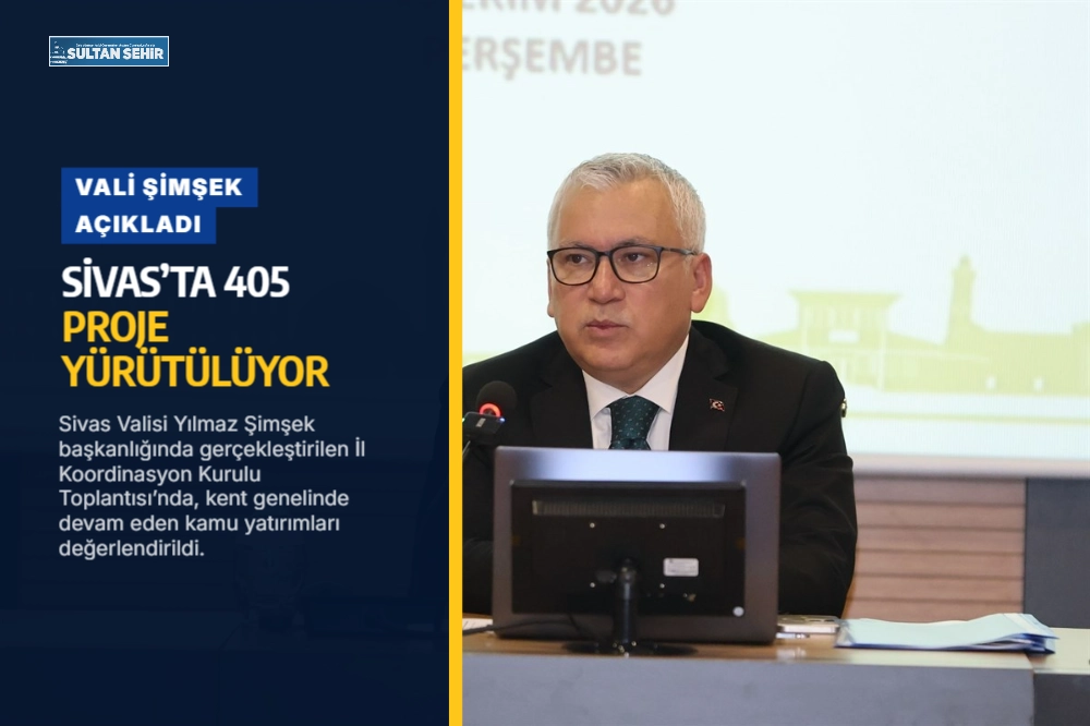 Vali Şimşek açıkladı: Sivas’ta 405 proje yürütülüyor