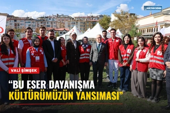 Vali Şimşek: “Bu eser dayanışma kültürümüzün yansıması”