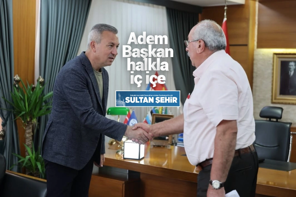 Adem Başkan halkla iç içe 