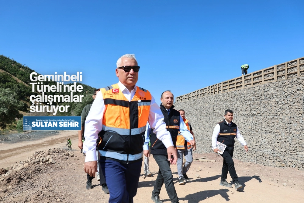 Geminbeli Tüneli'nde  çalışmalar sürüyor 