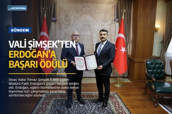 Vali Şimşek’ten Erdoğan’a başarı ödülü